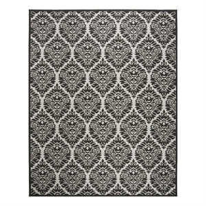 Safavieh Linden 100 9'-0&quot x 12'-0&quot Power Loomed Rug in Light Gray / Charcoal