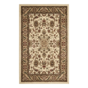 Safavieh Lyndhurst 3'-3&quot x 5'-3&quot Power Loomed Rug in Ivory / Tan