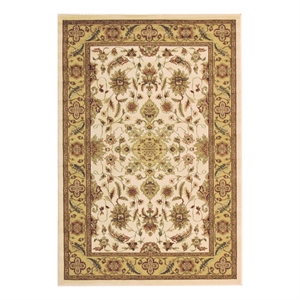 Safavieh Lyndhurst 5'-3&quot x 7'-6&quot Power Loomed Rug in Ivory / Tan