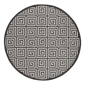 Safavieh Linden 100 6'-7&quot x 6'-7&quot Power Loomed Rug in Light Gray / Charcoal