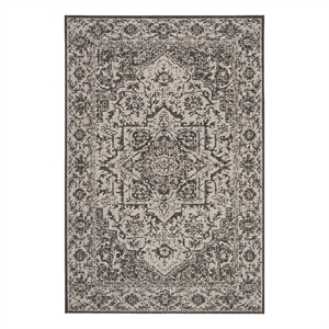 Safavieh Linden 100 3'-0&quot x 5'-0&quot Power Loomed Rug in Light Gray / Charcoal