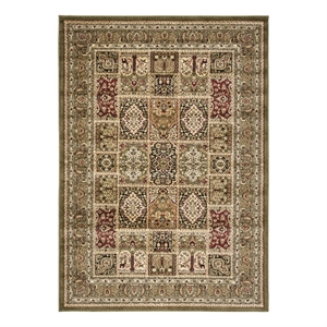 Safavieh Lyndhurst 5'-3&quot x 7'-6&quot Power Loomed Rug in Multi-Color / Green