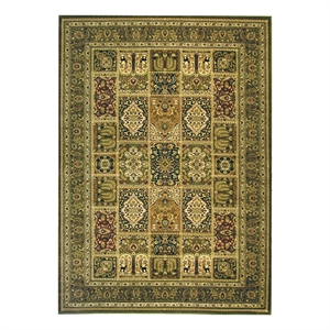 Safavieh Lyndhurst 8'-0&quot x 11'-0&quot Power Loomed Rug in Multi-Color / Green