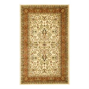 Safavieh Lyndhurst 3'-3&quot x 5'-3&quot Power Loomed Rug in Ivory / Rust