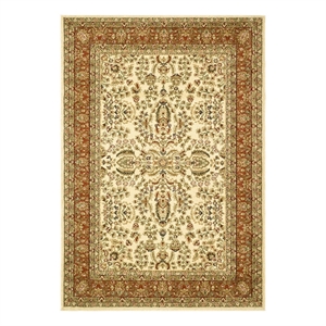 Safavieh Lyndhurst 4'-0&quot x 6'-0&quot Power Loomed Rug in Ivory / Rust