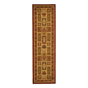 Safavieh Lyndhurst 2'-3&quot x 8'-0&quot Power Loomed Rug in Multi-Color / Red
