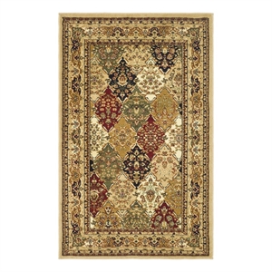 Safavieh Lyndhurst 3'-3&quot x 5'-3&quot Power Loomed Rug in Multi-Color / Beige
