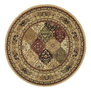 Safavieh Lyndhurst 5'-3&quot x 5'-3&quot Power Loomed Rug in Multi-Color / Beige