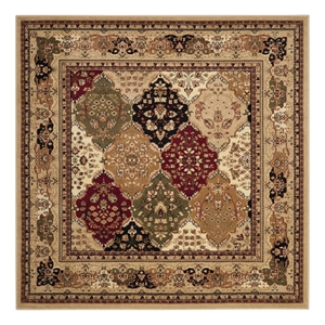 Safavieh Lyndhurst 6'-0&quot x 6'-0&quot Power Loomed Rug in Multi-Color / Beige