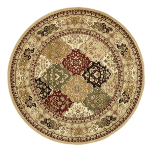 Safavieh Lyndhurst 8'-0&quot x 8'-0&quot Power Loomed Rug in Multi-Color / Beige