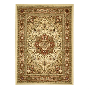 Safavieh Lyndhurst 8'-0&quot x 10'-0&quot Power Loomed Rug in Ivory / Rust