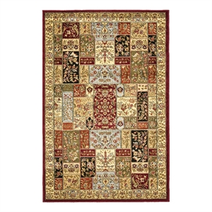 Safavieh Lyndhurst 3'-3&quot x 5'-3&quot Power Loomed Rug in Multi-Color / Ivory