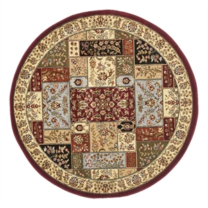 Safavieh Lyndhurst 5'-3&quot x 5'-3&quot Power Loomed Rug in Multi-Color / Ivory
