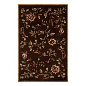 Safavieh Lyndhurst 3'-3&quot x 5'-3&quot Power Loomed Rug in Brown / Multi-Color