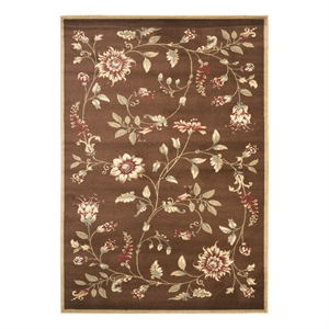 Safavieh Lyndhurst 5'-3&quot x 7'-6&quot Power Loomed Rug in Brown / Multi-Color