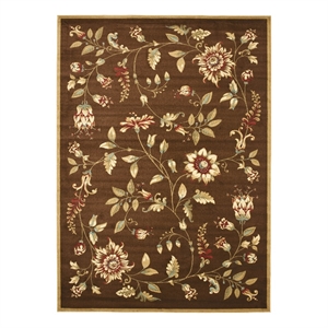 Safavieh Lyndhurst 8'-9&quot x 12'-0&quot Power Loomed Rug in Brown / Multi-Color