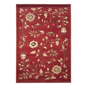 Safavieh Lyndhurst 5'-3&quot x 7'-6&quot Power Loomed Rug in Red / Multi-Color