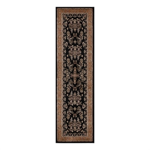 Safavieh Lyndhurst 2'-3&quot x 8'-0&quot Power Loomed Rug in Black / Tan