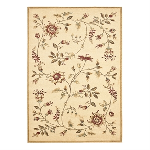 Safavieh Lyndhurst 5'-3&quot x 7'-6&quot Power Loomed Rug in Ivory / Multi-Color