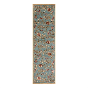 Safavieh Lyndhurst 2'-3&quot x 16'-0&quot Power Loomed Rug in Blue / Multi-Color