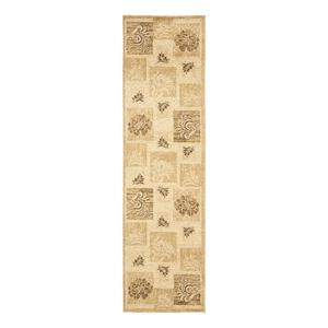 Safavieh Lyndhurst 2'-3&quot x 12'-0&quot Power Loomed Rug in Ivory / Multi-Color
