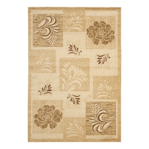 Safavieh Lyndhurst 5'-3&quot x 7'-6&quot Power Loomed Rug in Ivory / Multi-Color