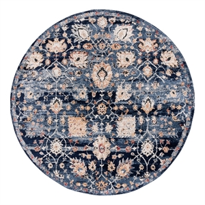 Safavieh Luna 6'-7&quot x 6'-7&quot Jute Power Loomed Rug in Navy / Blue