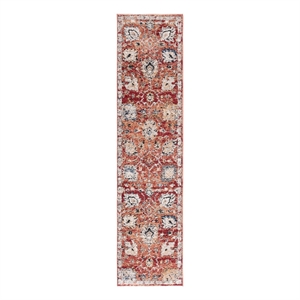 Safavieh Luna 2'-2&quot x 9'-0&quot Jute Power Loomed Rug in Red / Rust