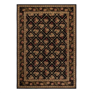 Safavieh Lyndhurst 8'-9&quot x 12'-0&quot Power Loomed Rug in Black / Black