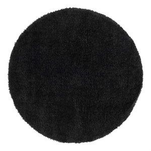 Safavieh Lindsay Shag 6'-7&quot x 6'-7&quot Polyester Power Loomed Rug in Black