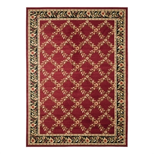Safavieh Lyndhurst 8'-9&quot x 12'-0&quot Power Loomed Rug in Red / Black