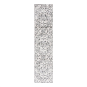 Safavieh Luna 2'-2&quot x 9'-0&quot Jute Power Loomed Rug in Gray / Ivory