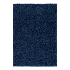 Safavieh Lindsay Shag 5'-3&quot x 7'-6&quot Polyester Power Loomed Rug in Navy