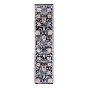 Safavieh Luna 2'-2&quot x 9'-0&quot Jute Power Loomed Rug in Navy / Blue