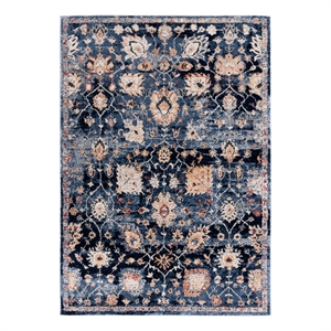 Safavieh Luna 5'-3&quot x 7'-6&quot Jute Power Loomed Rug in Navy / Blue