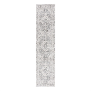 Safavieh Luna 2'-2&quot x 9'-0&quot Jute Power Loomed Rug in Gray / Ivory