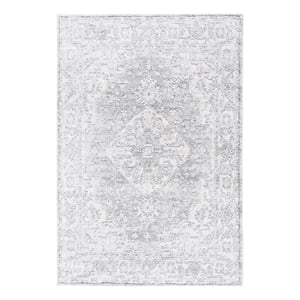 Safavieh Luna 5'-3&quot x 7'-6&quot Jute Power Loomed Rug in Gray / Ivory