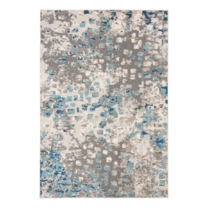 Safavieh Madison 2'-0&quot x 4'-0&quot Cotton Power Loomed Rug in Gray / Blue