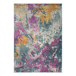 Safavieh Madison 200 4'-0&quot x 6'-0&quot Jute Power Loomed Rug in Blue / Multi-Color