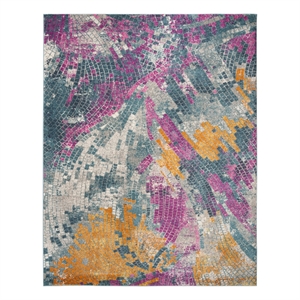 Safavieh Madison 200 8'-0&quot x 10'-0&quot Jute Power Loomed Rug in Blue / Multi-Color