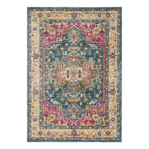 Safavieh Madison 200 4'-0&quot x 6'-0&quot Jute Power Loomed Rug in Blue / Multi-Color