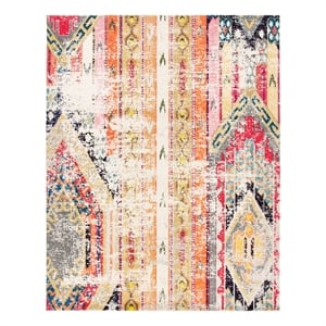 Safavieh Madison 6'-0&quot x 9'-0&quot Cotton Power Loomed Rug in Gray / Orange