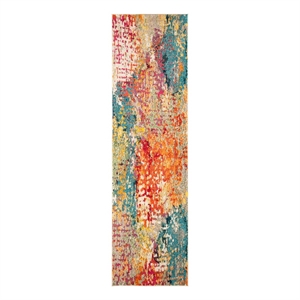 Safavieh Madison 2'-0&quot x 8'-0&quot Cotton Power Loomed Rug in Ivory / Multi-Color