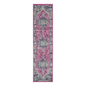 Safavieh Madison 900 2'-0&quot x 8'-0&quot Jute Power Loomed Rug in Fuscia / Aqua