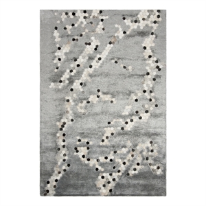 Safavieh Manhattan 6'-0&quot x 9'-0&quot Leather Hand Tufted Rug in Gray / Ivory
