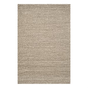 Safavieh Manhattan 8'-0&quot x 10'-0&quot Wool Hand Tufted Rug in Gray / Brown
