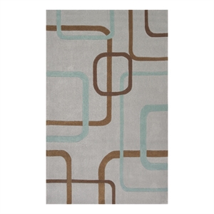 Safavieh Modern Art 4'-0&quot x 6'-0&quot Polyester Hand Tufted Rug in Multi-Color