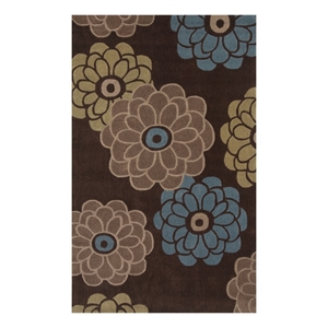 Safavieh Modern Art 8'-0&quot x 10'-0&quot Polyester Hand Tufted Rug inBrown/Multi-Color