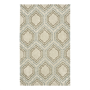 Safavieh Modern Art 8'-0&quot x 10'-0&quot Polyester Hand Tufted Rug inBeige/Multi-Color
