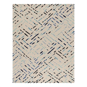 Safavieh Metro 8'-0&quot x 10'-0&quot Wool and Cotton Hand Tufted Rug in Gray / Blue